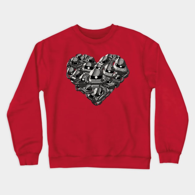 Mech Love Not War (Manga Edition) Crewneck Sweatshirt by manoystee